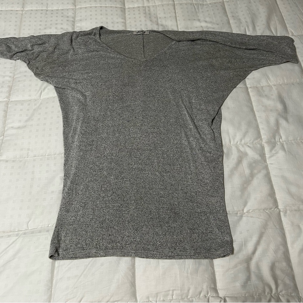 Aiden Charcoal V-Neck Women's Tee